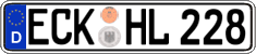 German license plate, Regular plates