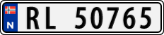 License plate of Norway, Cars