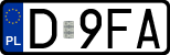 License plates of Poland, Regular car plates