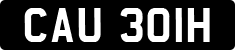 License plate of the United Kingdom, 1963 year system
