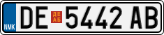 License plate of North Macedonia, Regular plates (2012)