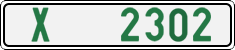 License plate of the Czech Republic, Dealer (2001)