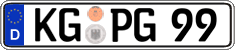 German license plate, Regular plates