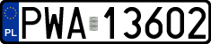 License plates of Poland, Regular car plates