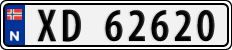 License plate of Norway, Cars