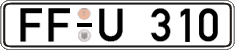 German license plate, Regular plates