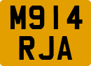 License plate of the United Kingdom, 1983 year system