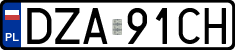 License plates of Poland, Regular car plates