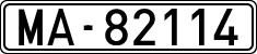 License plates of Spain, 1900 year series