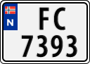 License plate of Norway, Trailers, motorcycles, special vehicles