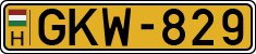 license plates of Hungary, Commercial vehicles (1990)