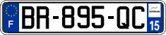 French license plate, SIV (ordinary)
