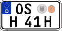 German license plate, Plates for oldtimers (type 