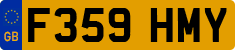 License plate of the United Kingdom, 1983 year system