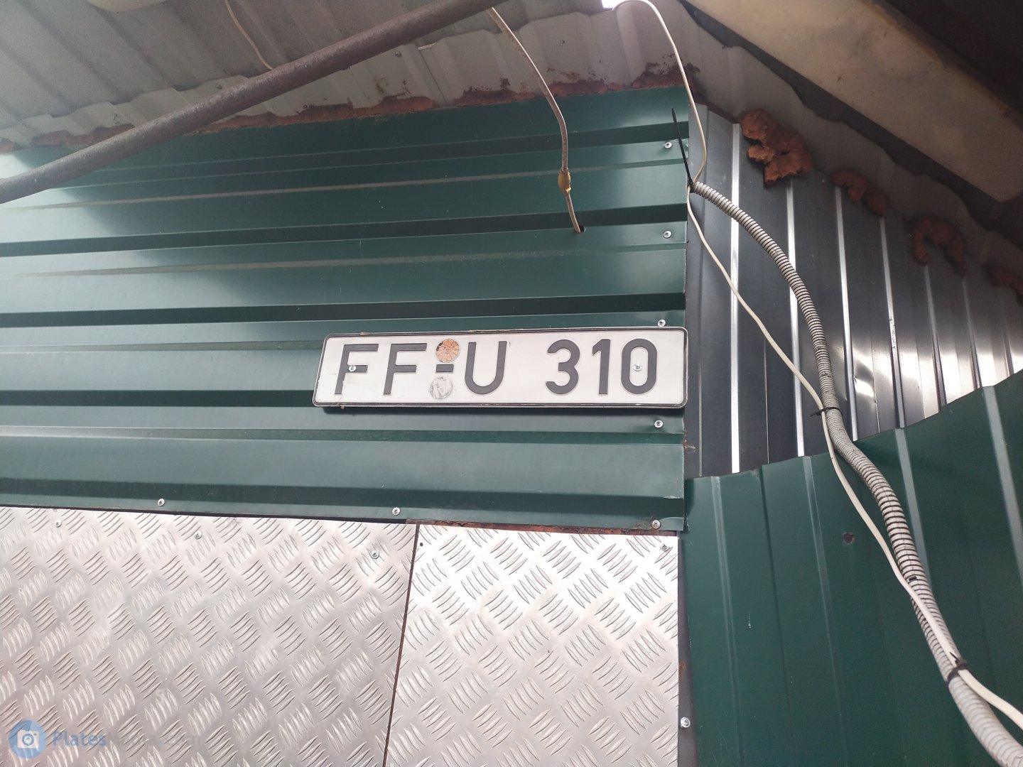 FF U 310, License plate without vehicle 