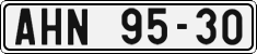 License plate of the Czech Republic, Cars (1960)