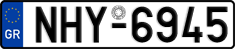 License plate of Greece, Cars