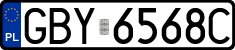 License plates of Poland, Regular car plates