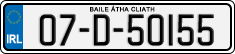 License plate of Ireland, Regular plates