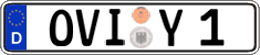 German license plate, Regular plates