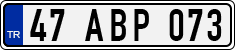 License plate of Turkey, Regular plates