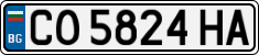License plate of Bulgaria, Cars