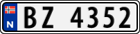 License plate of Norway, Trailers, motorcycles, special vehicles