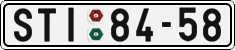License plate of the Czech Republic, Cars (1960)