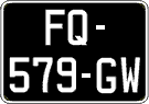 French license plate, SIV (oldtimers)