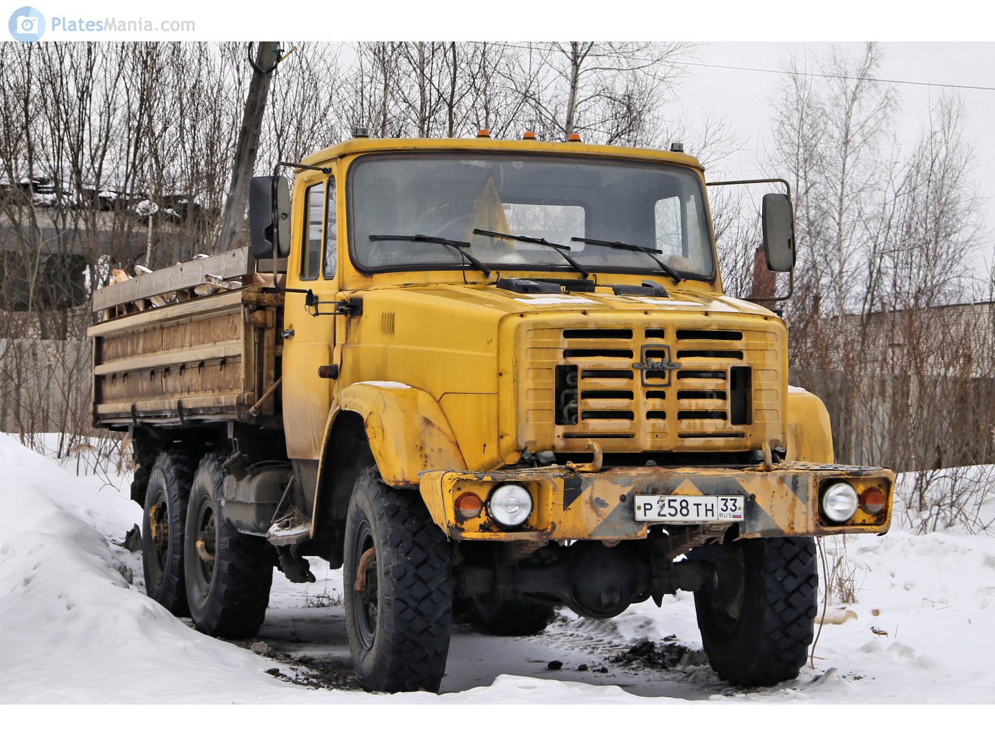 р 258 тн 33, ZIL 4334 