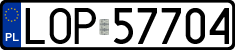 License plates of Poland, Regular car plates