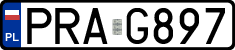 License plates of Poland, Regular car plates