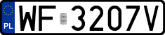 License plates of Poland, Regular car plates