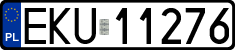 License plates of Poland, Regular car plates