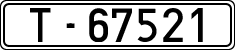 License plates of Spain, 1900 year series