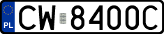 License plates of Poland, Regular car plates