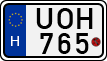 license plates of Hungary, Motorcycles (1990)