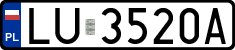 License plates of Poland, Regular car plates