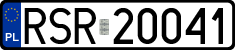 License plates of Poland, Regular car plates