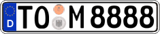 German license plate, Regular plates