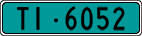 License plate of Switzerland, Agricultural vehicles (green)