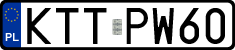License plates of Poland, Regular car plates