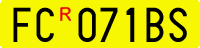 License plate of Italy, Cars (1994 year series)