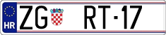 License plate of Croatia, Vanity Plates