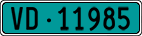 License plate of Switzerland, Agricultural vehicles (green)
