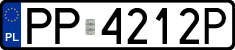 License plates of Poland, Regular car plates