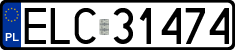 License plates of Poland, Regular car plates