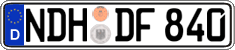 German license plate, Regular plates