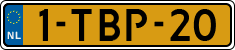 License plate of the Netherlands, Cars