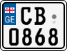 License plate of Georgia, Motorcycles (2014)